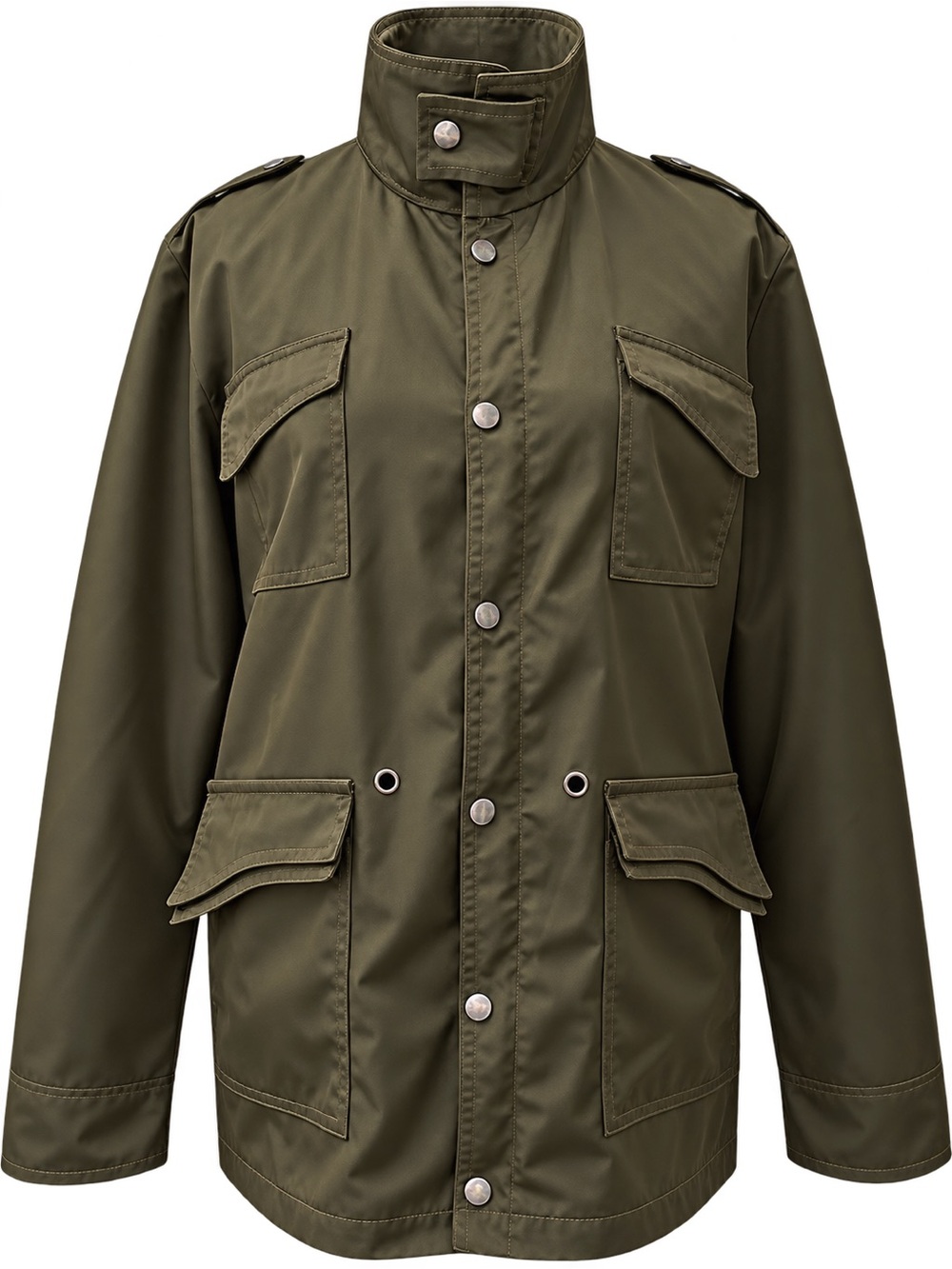 Olive Utility Jacket - Picture 2 of 10